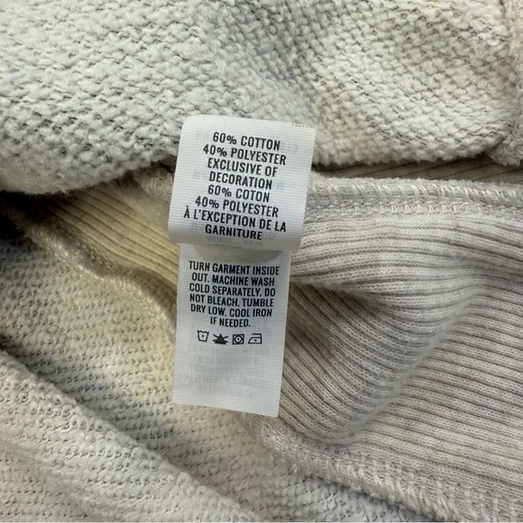 Aerie Good Vibes Oversized Green Camo Sweatshirt Split Hem Women’s Medium - Picture 11 of 12